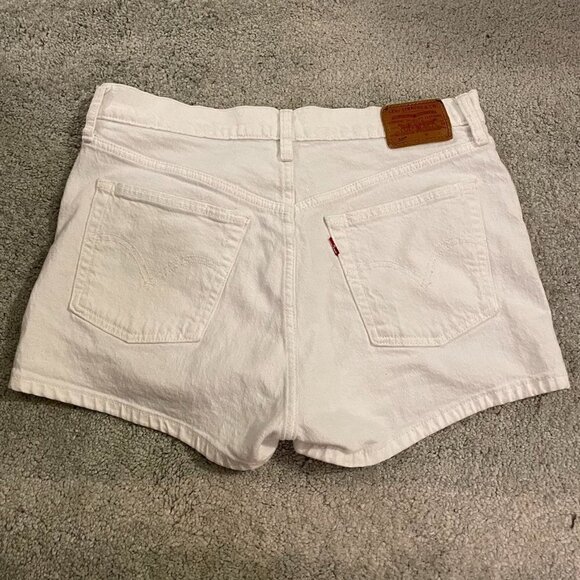Levi's® Premium 501® High-Waisted White Shorts size 30 - Picture 7 of 10